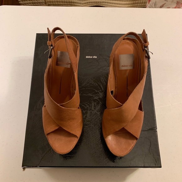 Leather Dolce Vita Wedges - Picture 1 of 5